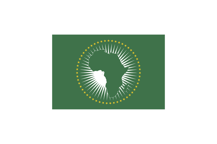 非洲联盟旗帜矢量高清素材