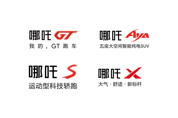 哪吒汽车车型logo矢量标志素材