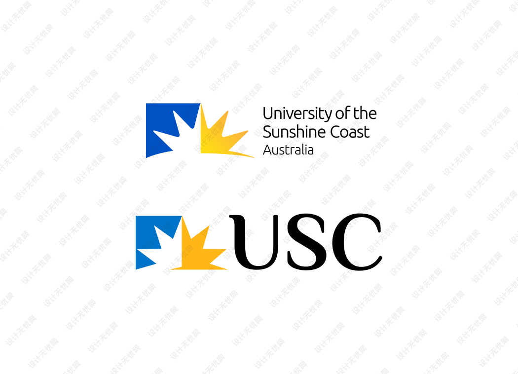 阳光海岸大学校徽logo矢量标志素材