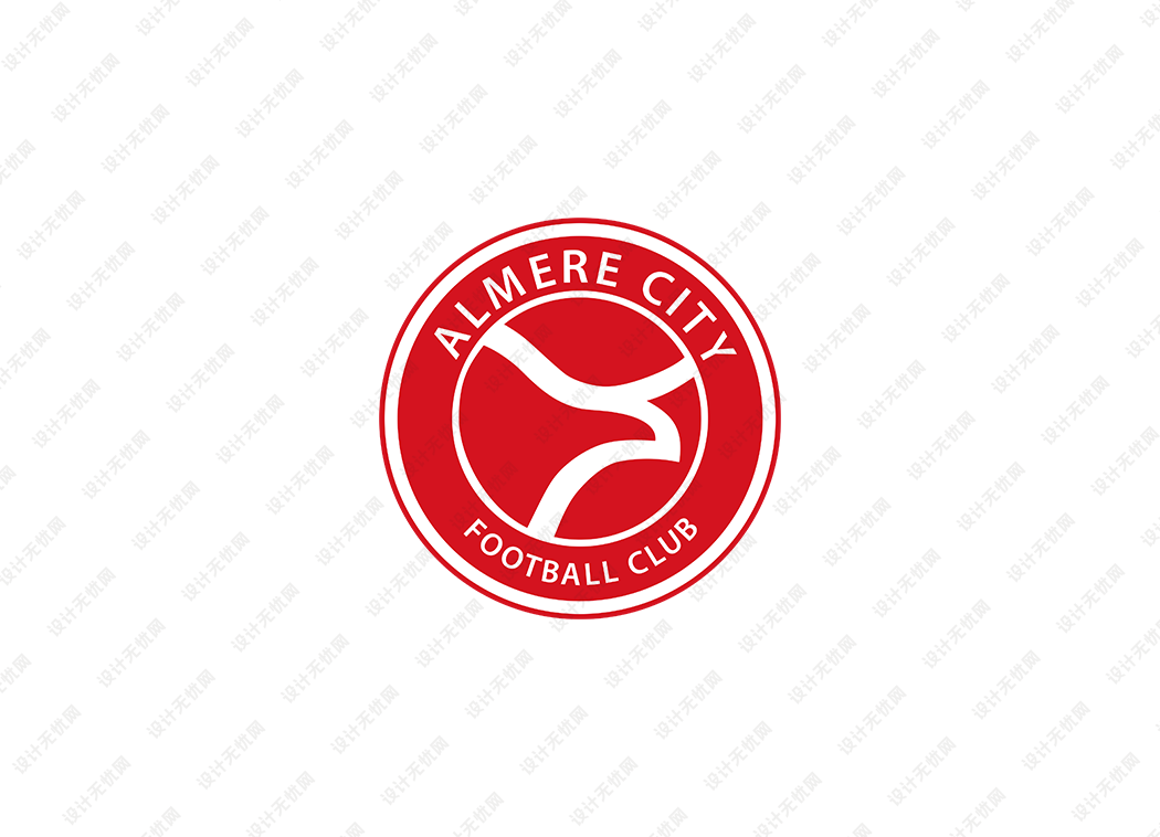 阿尔梅勒城足球俱乐部队徽logo矢量素材