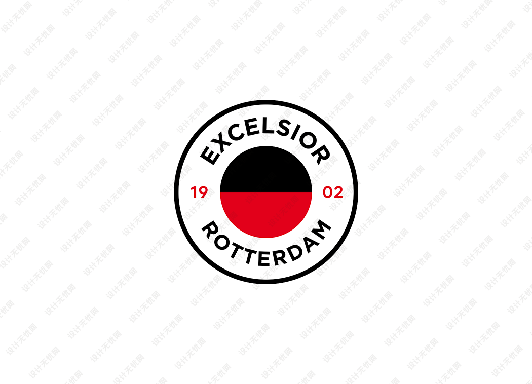 鹿特丹精英队(Excelsior Rotterdam)队徽logo矢量素材
