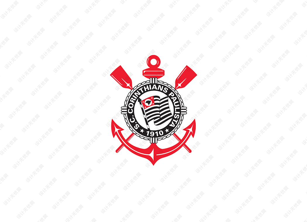 科林蒂安足球俱乐部队徽logo矢量素材