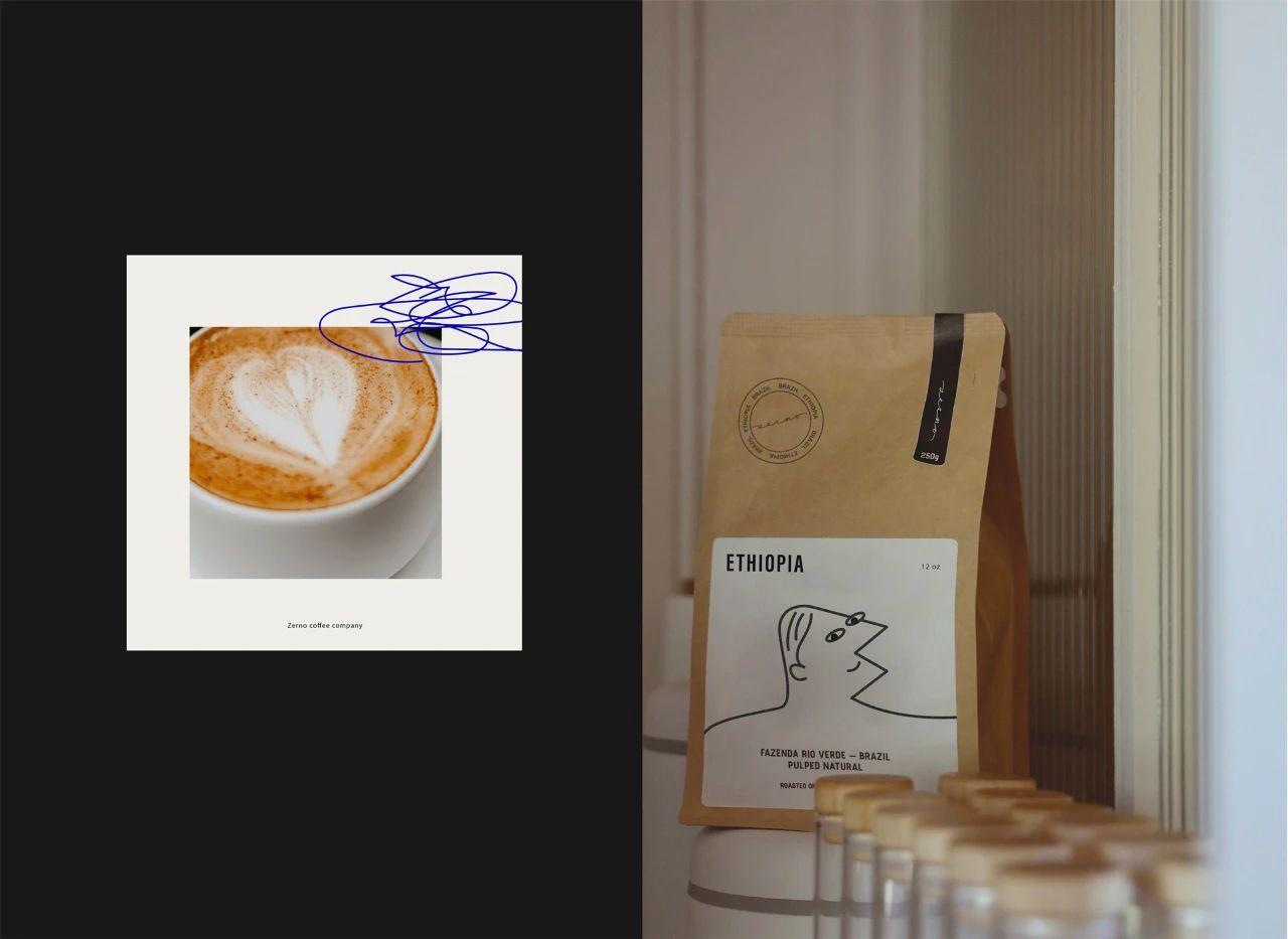 zenos咖啡品牌设计案例，兼具商务气息与时尚感的设计
