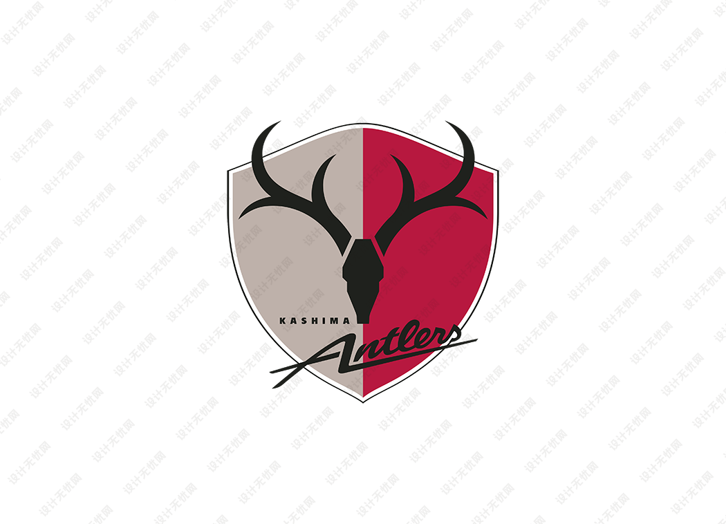 鹿岛鹿角队徽logo矢量素材