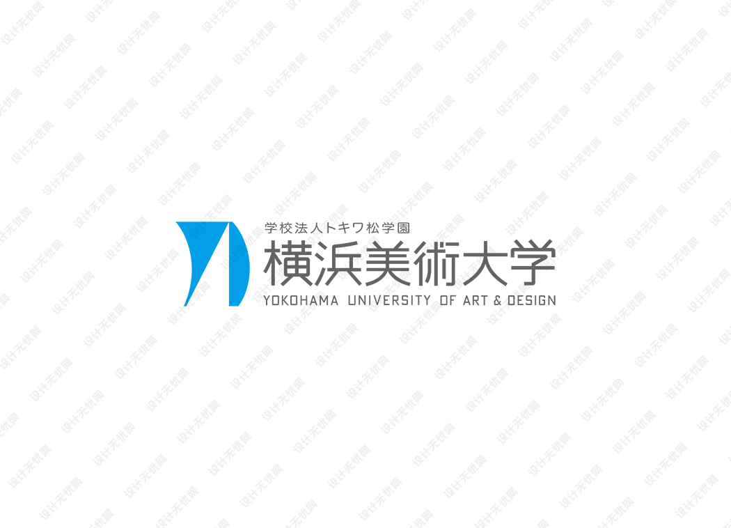日本横滨美术大学校徽logo矢量标志素材