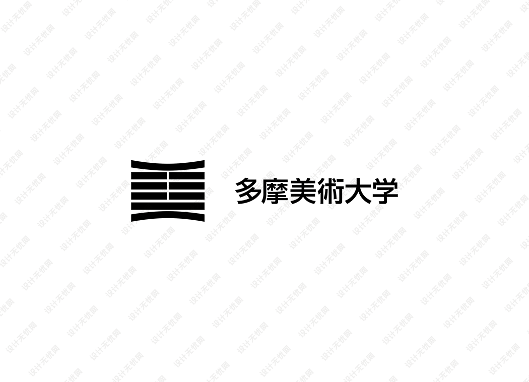 日本多摩美术大学校徽logo矢量标志素材