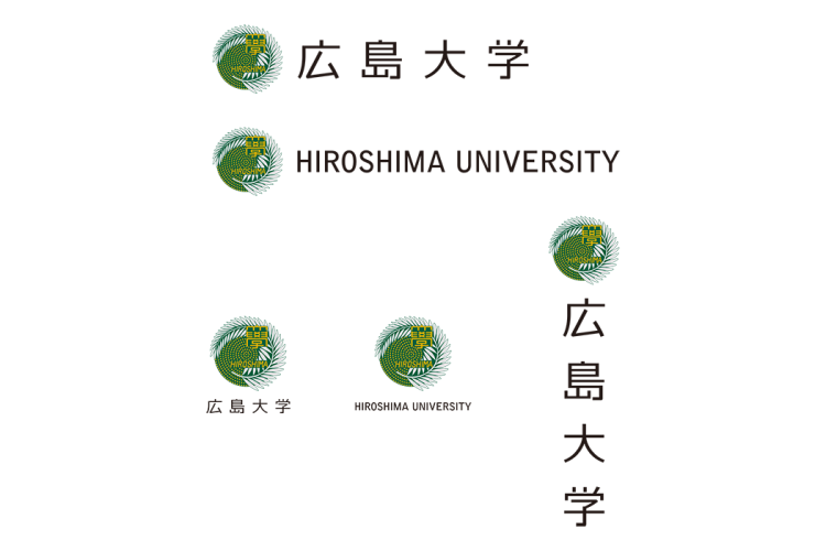 日本广岛大学校徽logo矢量标志素材