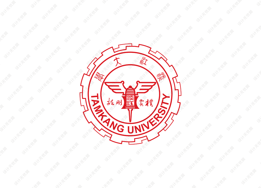 淡江大学校徽logo矢量标志素材