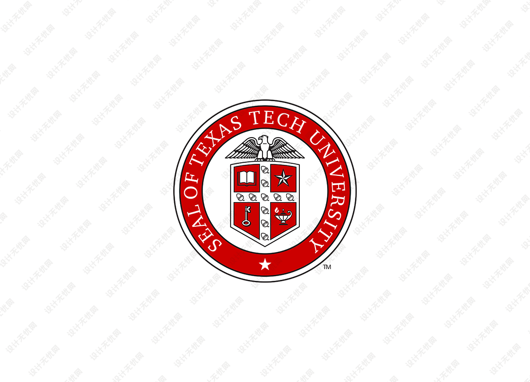得克萨斯理工大学校徽logo矢量标志素材