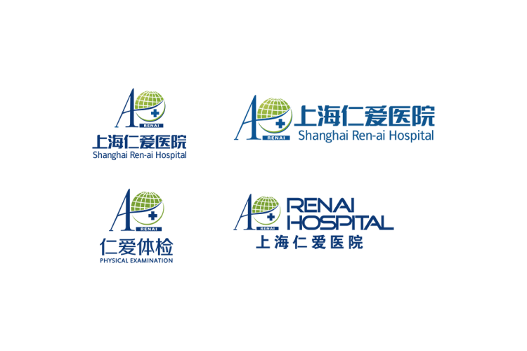 上海仁爱医院logo矢量标志素材