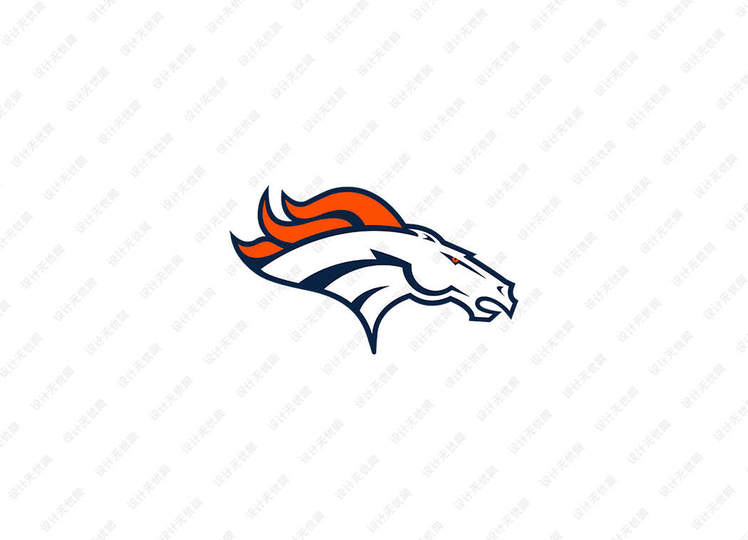 NFL: 丹佛野马队徽logo矢量素材