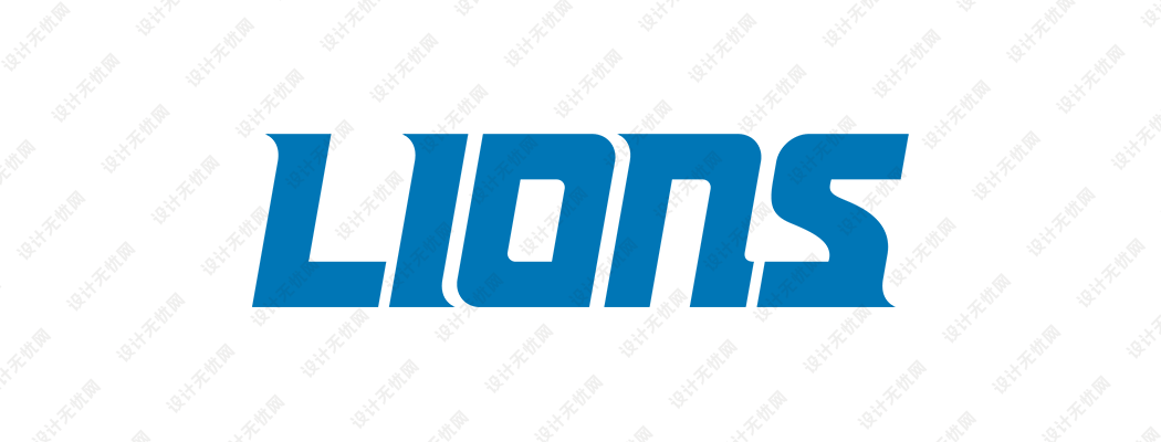 NFL: 底特律雄狮队徽logo矢量素材