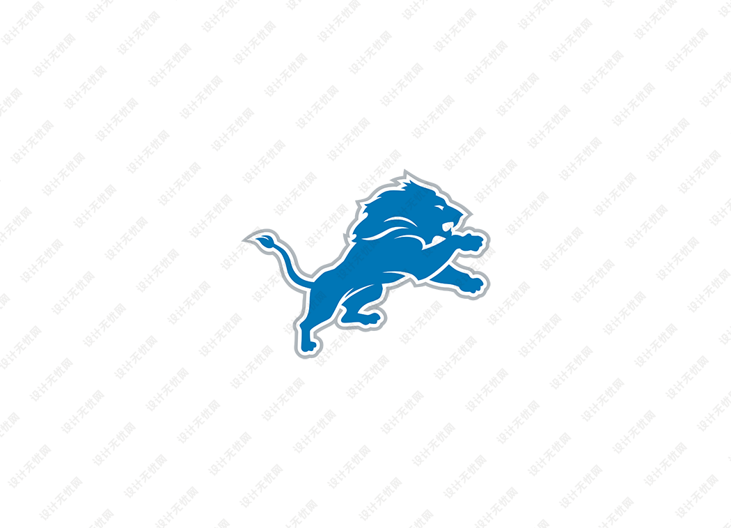 NFL: 底特律雄狮队徽logo矢量素材