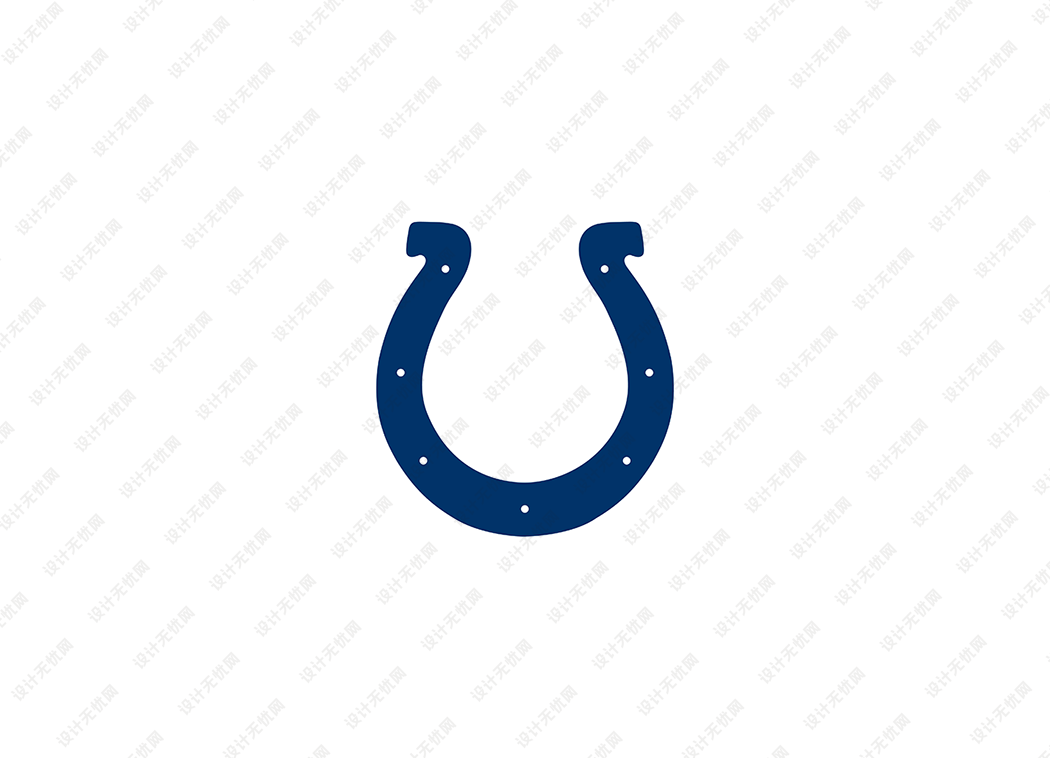 NFL: 印第安纳波利斯小马队徽logo矢量素材