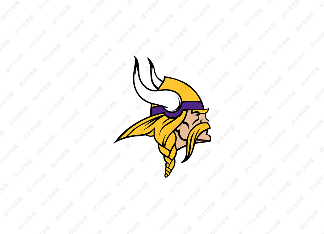 NFL: 明尼苏达维京人队徽logo矢量素材