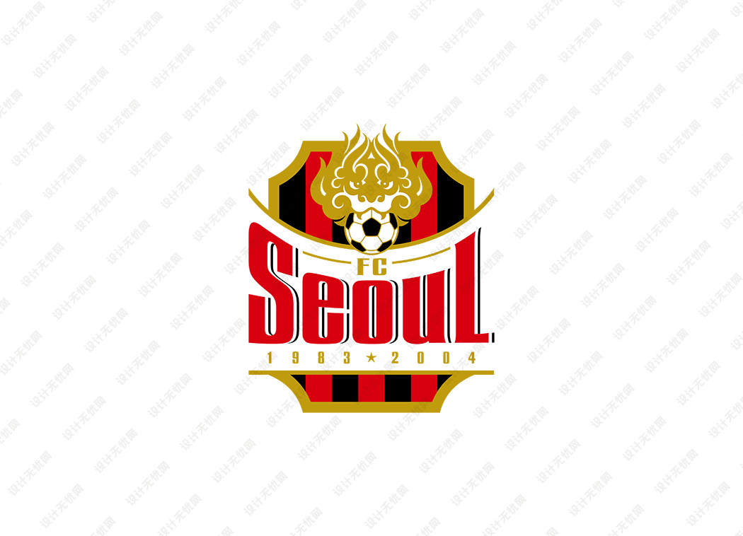 首尔足球俱乐部队徽logo矢量素材