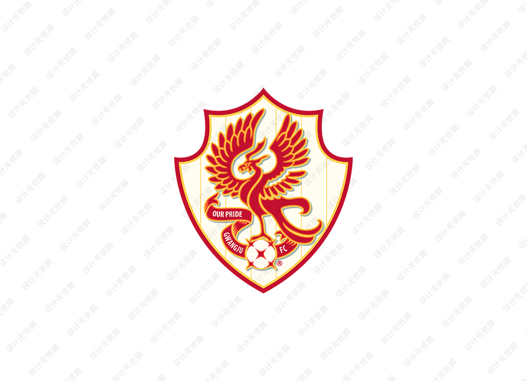 光州足球俱乐部队徽logo矢量素材