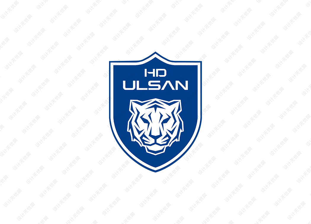 蔚山HD足球俱乐部队徽logo矢量素材