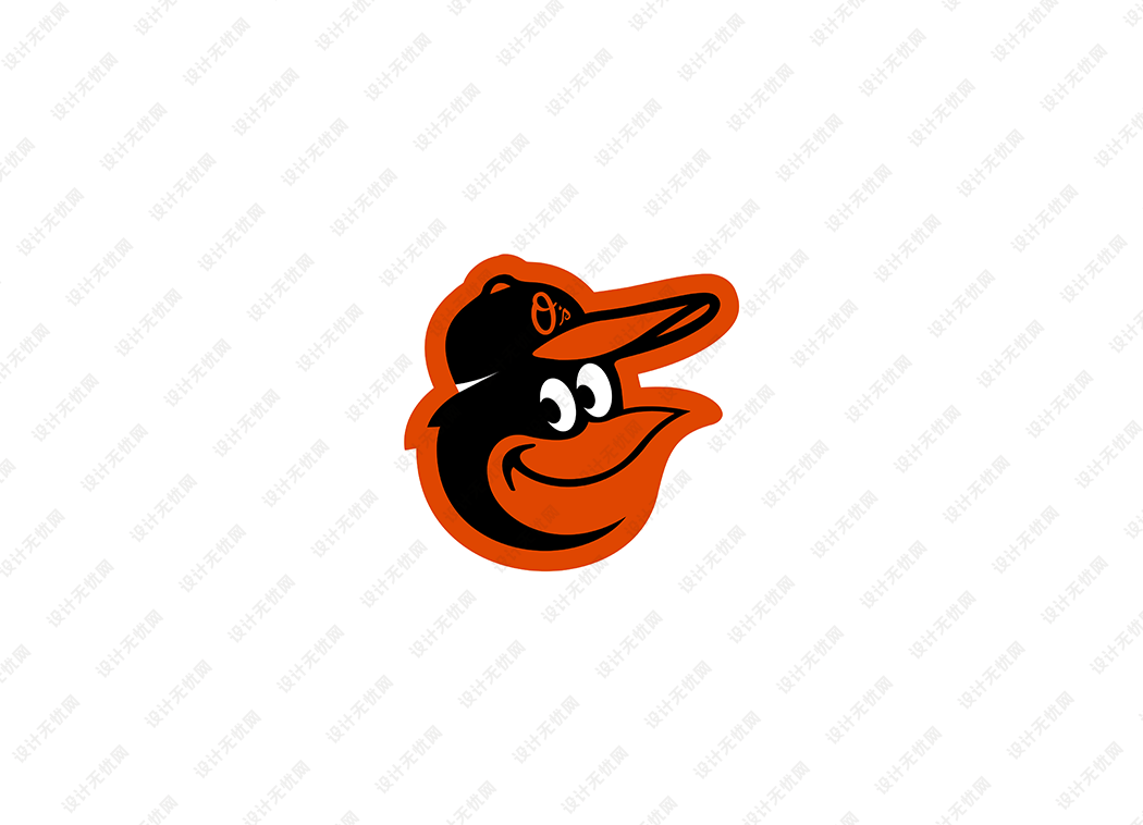 MLB: 巴尔的摩金莺队徽logo矢量素材