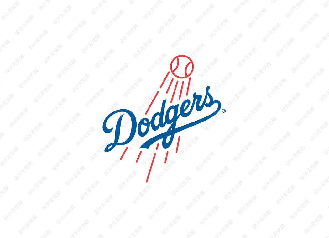 MLB: 洛杉矶道奇队徽logo矢量素材