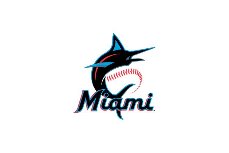 MLB: 迈阿密马林鱼队徽logo矢量素材