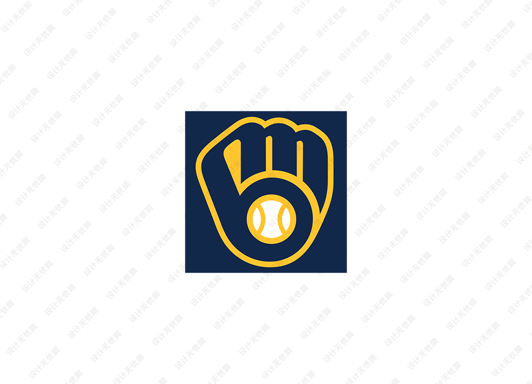 MLB: 密尔沃基酿酒人队徽logo矢量素材