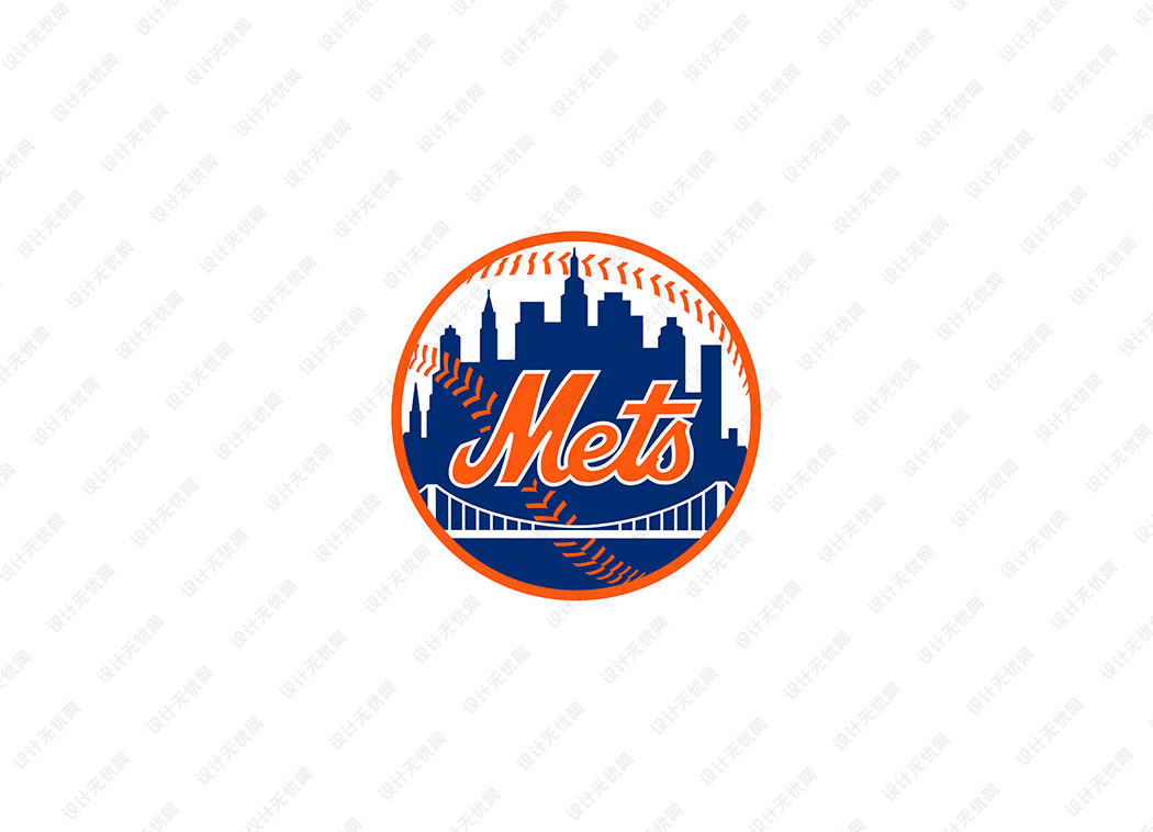 MLB: 纽约大都会队徽logo矢量素材