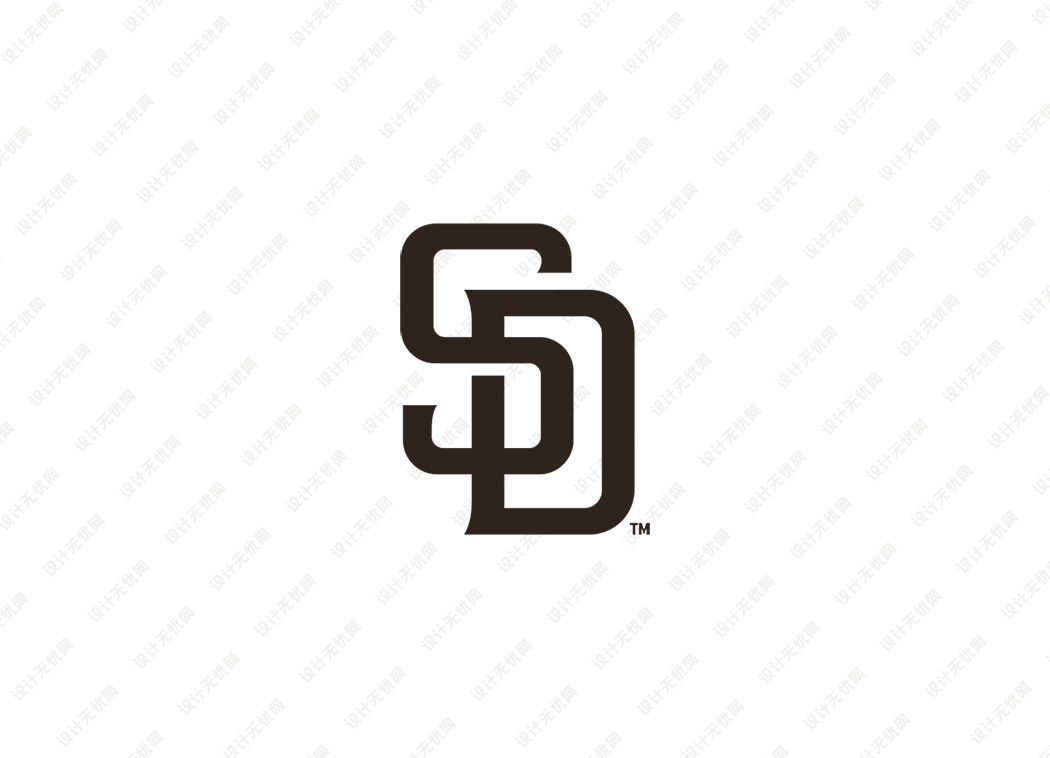 MLB: 圣迭戈教士队徽logo矢量素材