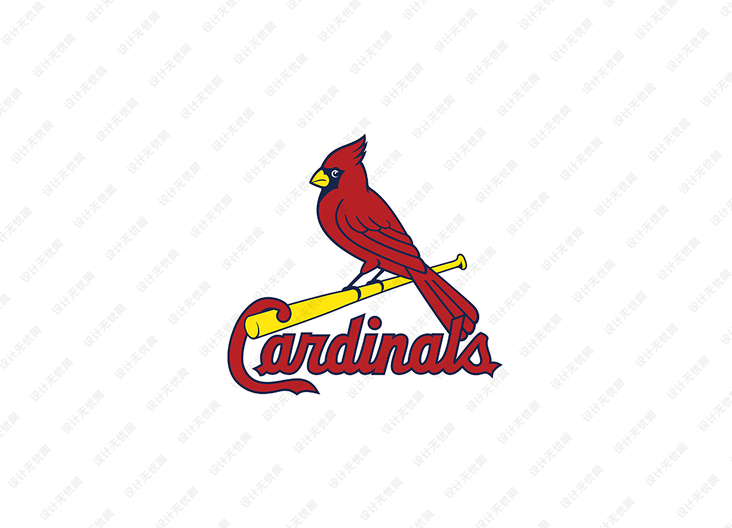 MLB: 圣路易斯红雀队徽logo矢量素材
