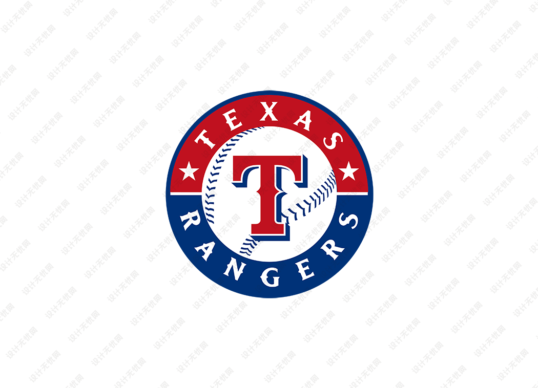 MLB: 得州游骑兵队徽logo矢量素材