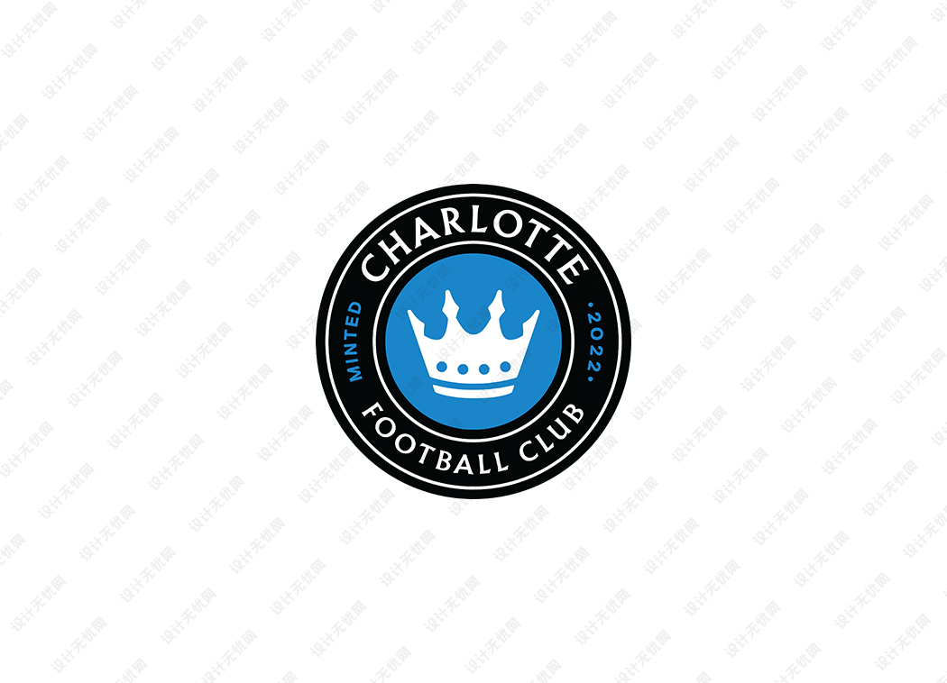 美职联: 夏洛特足球俱乐部队徽logo矢量素材