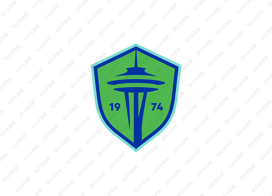 美职联: 西雅图海湾人队徽logo矢量素材