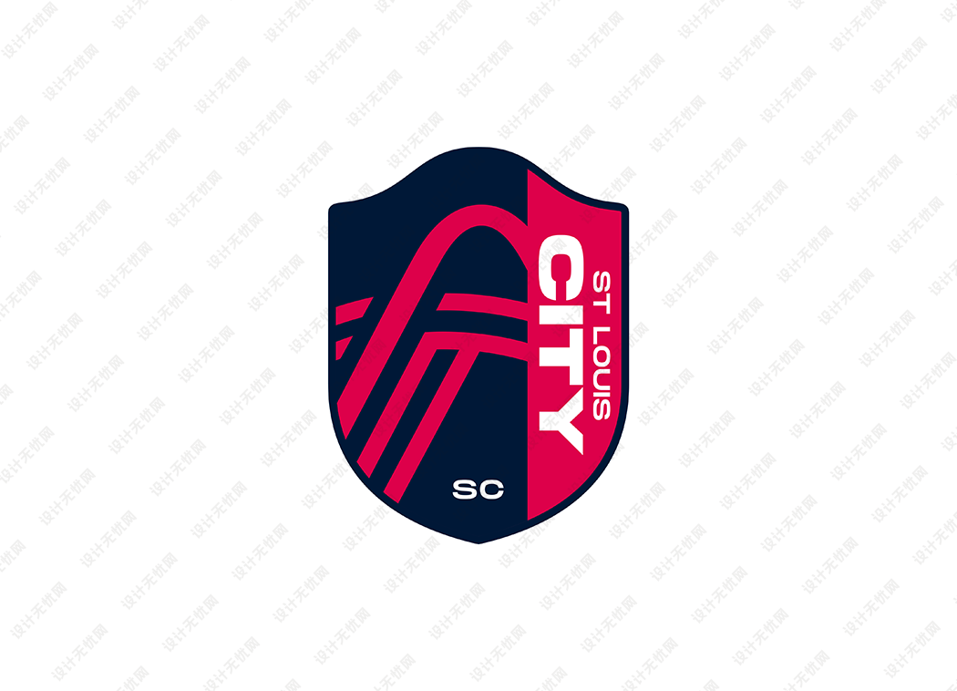 美职联: 圣路易斯城足球俱乐部队徽logo矢量素材