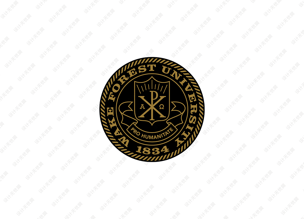 维克森林大学校徽logo矢量标志素材