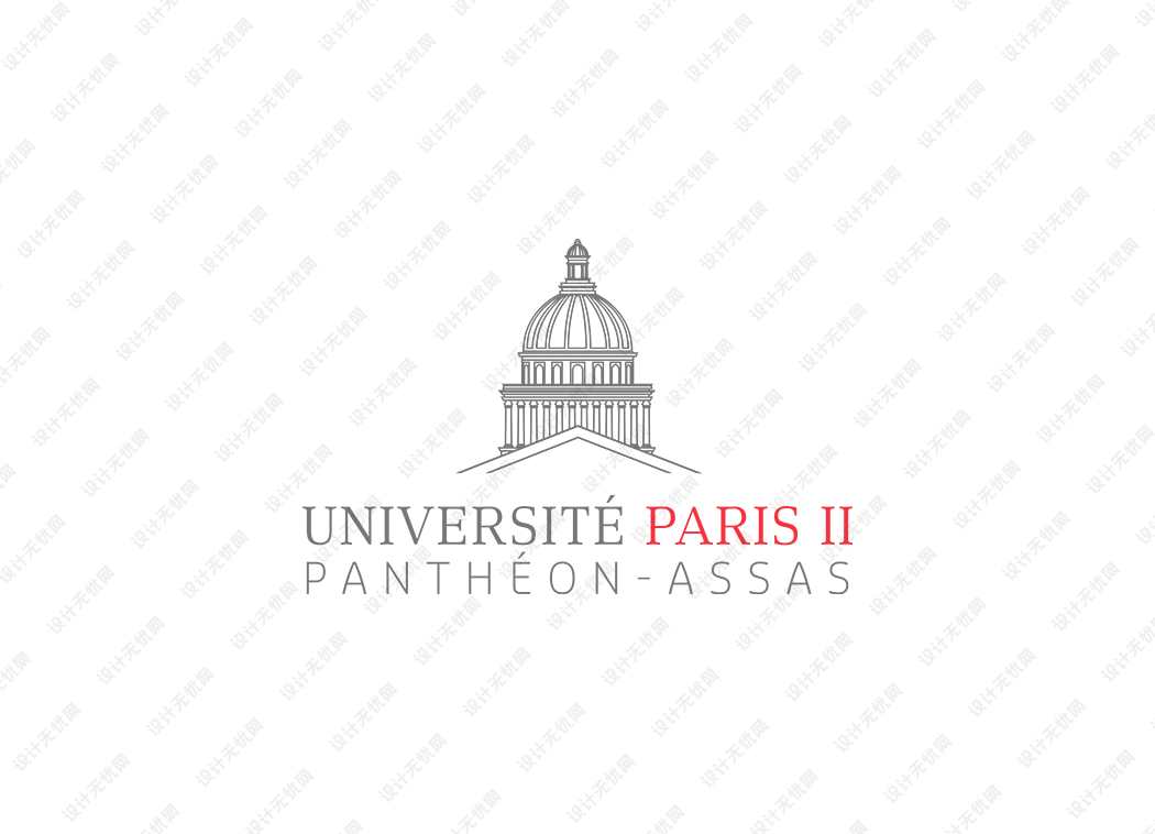 巴黎第二大学校徽logo矢量标志素材
