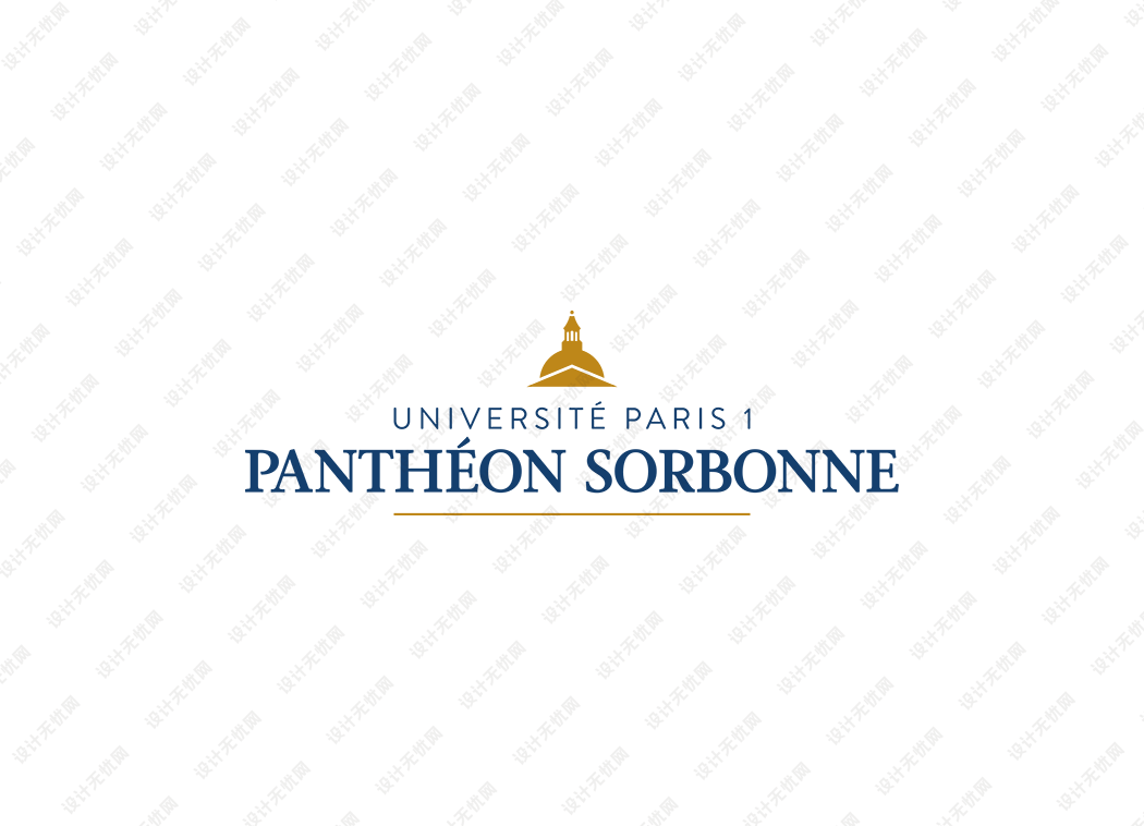 巴黎第一大学校徽logo矢量标志素材