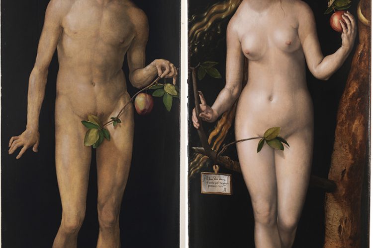 丢勒：《亚当与夏娃》高清大图下载