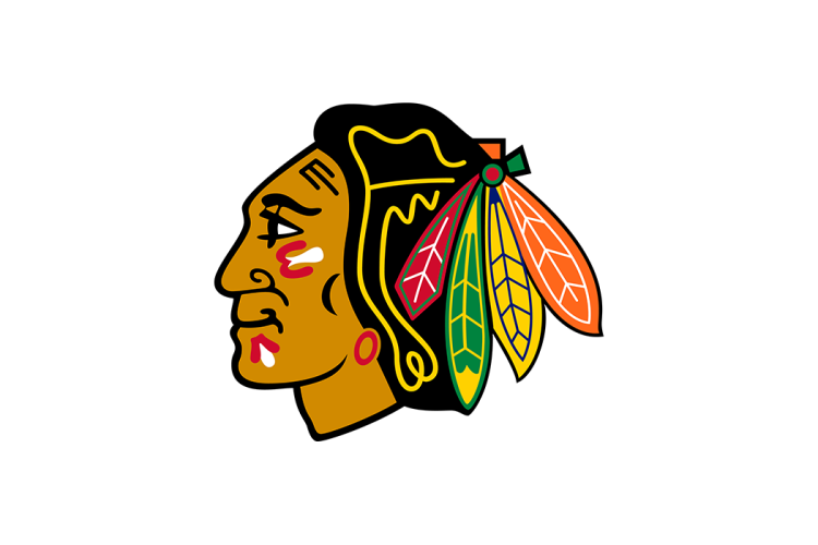 NHL: 芝加哥黑鹰队徽logo矢量素材