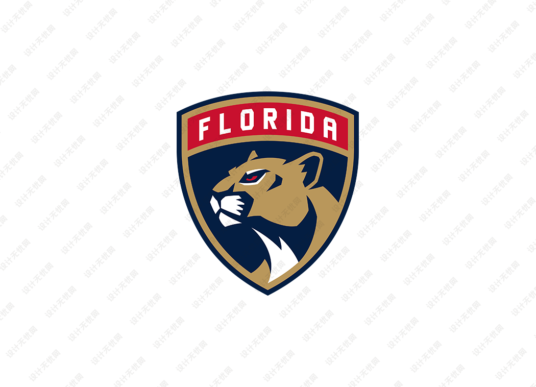 NHL: 佛罗里达美洲豹队徽logo矢量素材