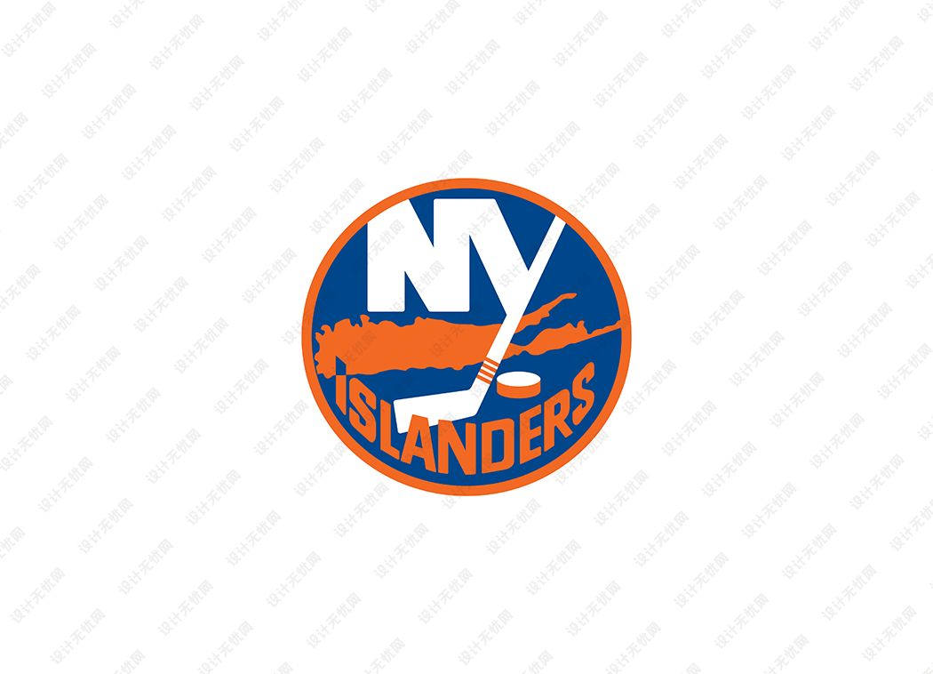 NHL: 纽约岛人队徽logo矢量素材