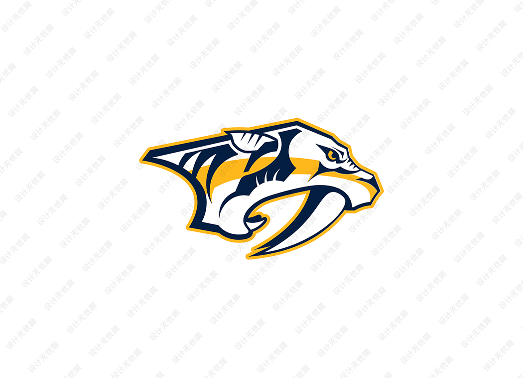 NHL: 纳什维尔掠夺者队徽logo矢量素材