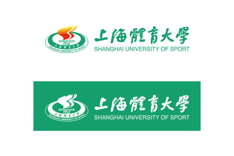 上海体育大学校徽logo矢量标志素材