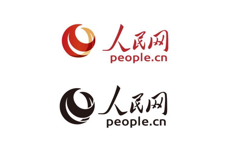 人民网logo矢量标志素材