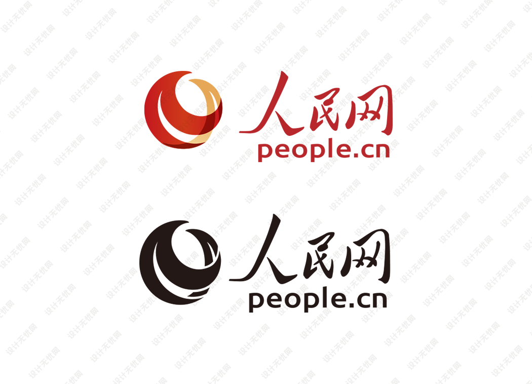 人民网logo矢量标志素材