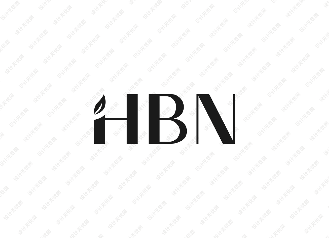 HBN护肤品牌logo矢量标志素材