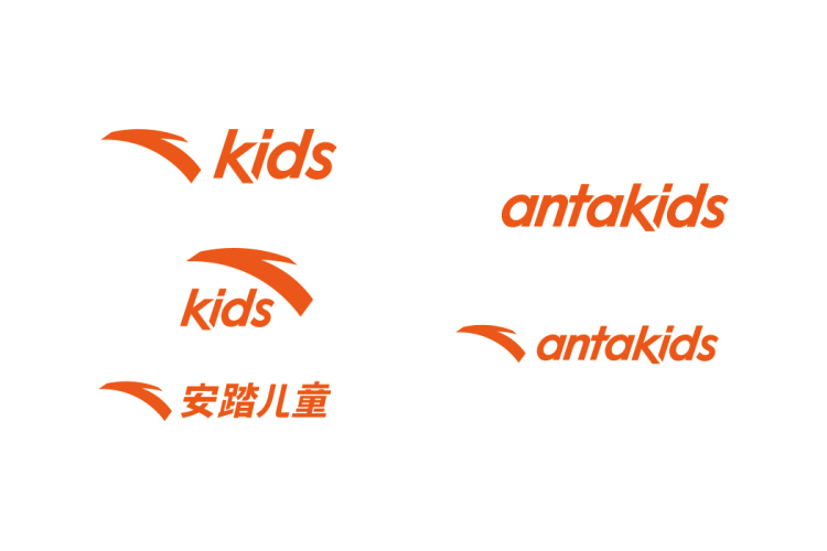 安踏Kids儿童logo矢量标志素材