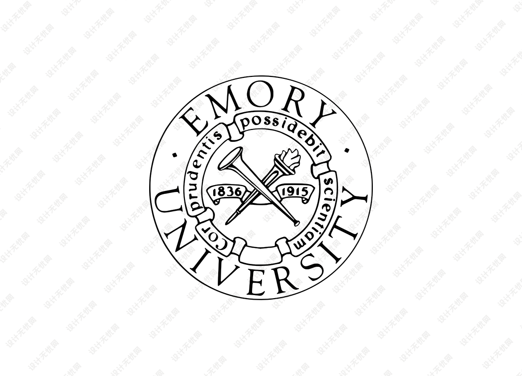 美国埃默里大学校徽logo矢量标志素材