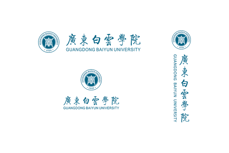 广东白云学院校徽logo矢量标志素材