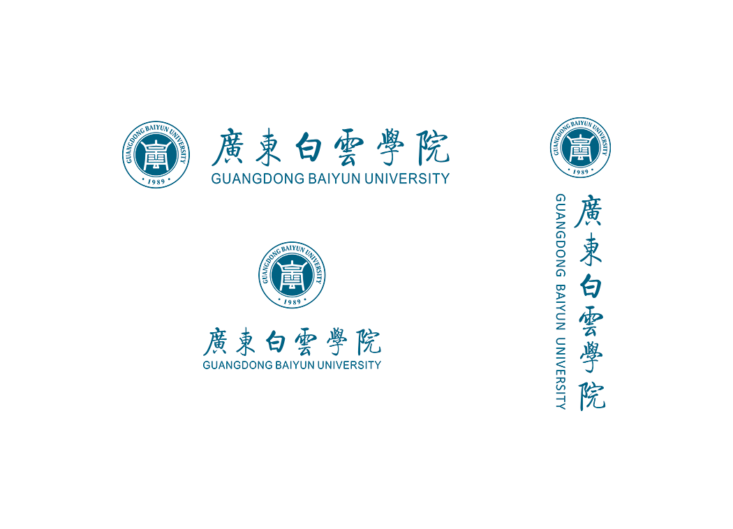 广东白云学院校徽logo矢量标志素材