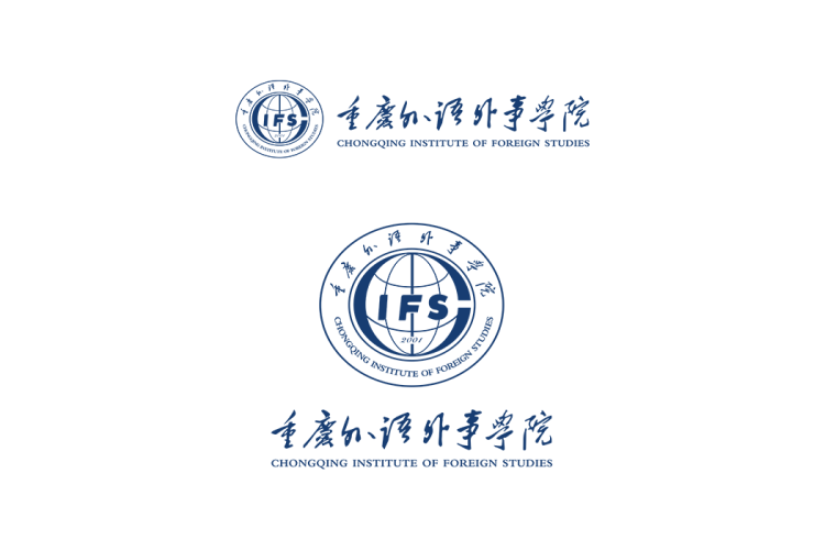 重庆外语外事学院校徽logo矢量标志素材